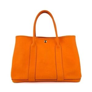 Hermes Garden Party 36 - Orange leather bag